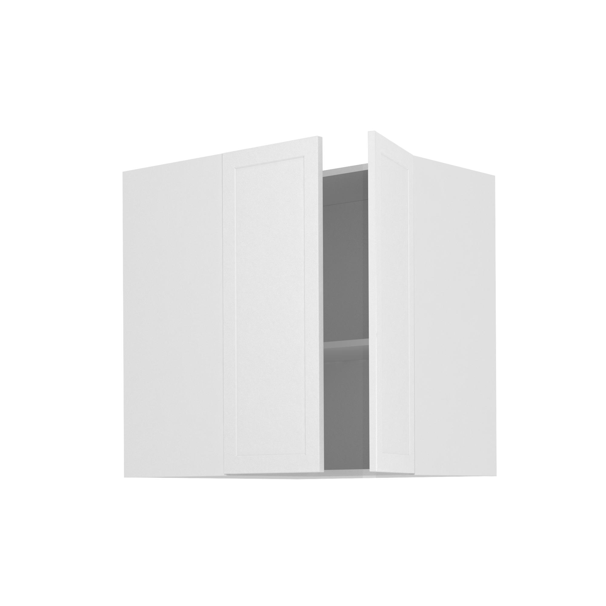 Mueble alto rincón de cocina delinia id newport blanco mate 76,8 cm 1pta