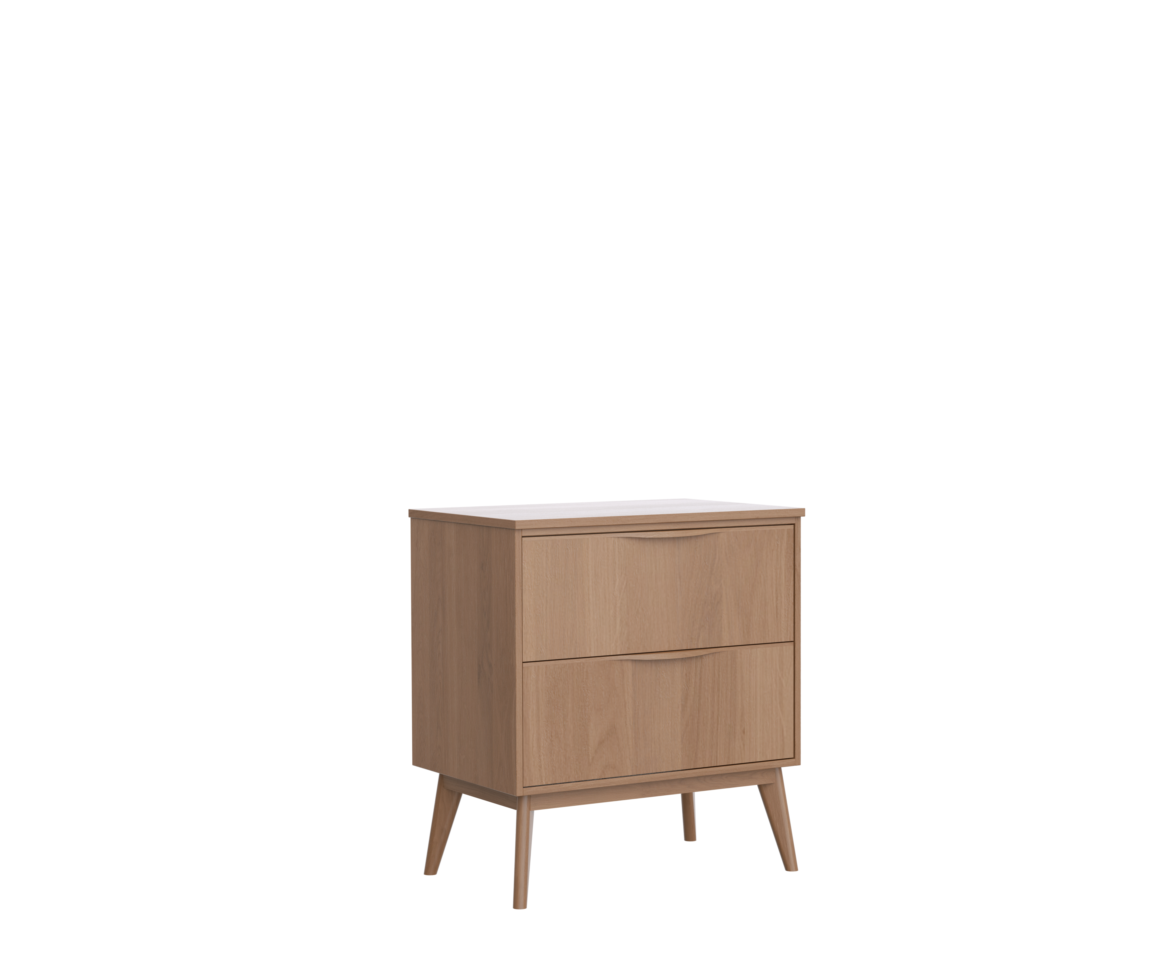 Plan de toilette plaqué chêne Ep.1.9 x l.76 x H.49 cm Clint - 3