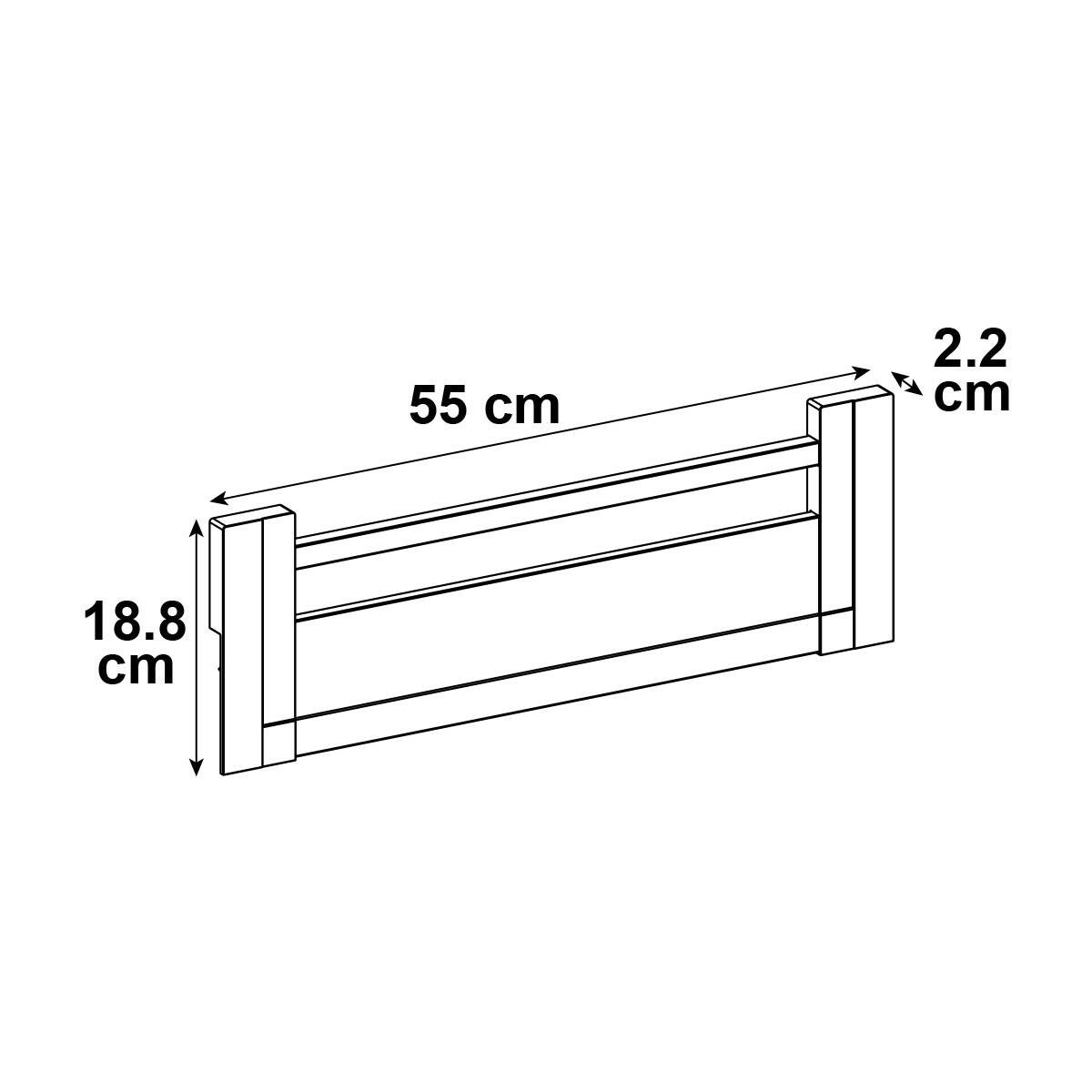 Façade de tiroir de cuisine DELINIA ID gris mat H.18.98 x l.55.05 cm - 5