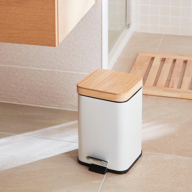 Poubelle de salle de bains 3L blanc SENSEA