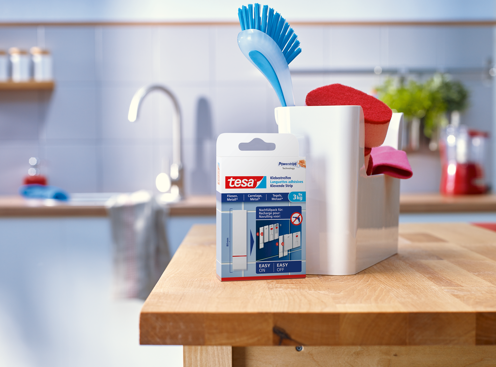 Lot de 6 Languette adhésive Smart mounting system TESA - 3