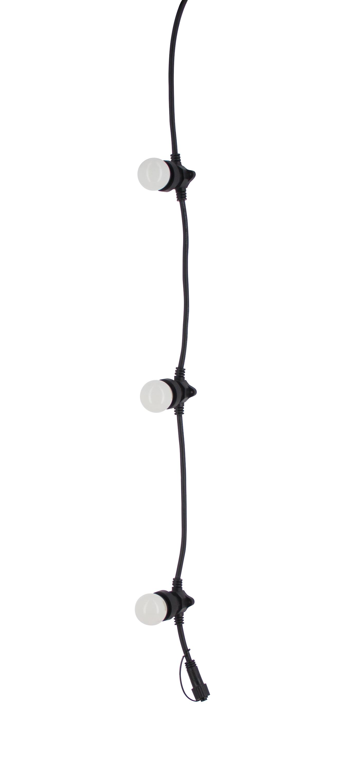 Guirlande extérieure E27 10 ampoules multicouleur LED noir YANTEC - 6