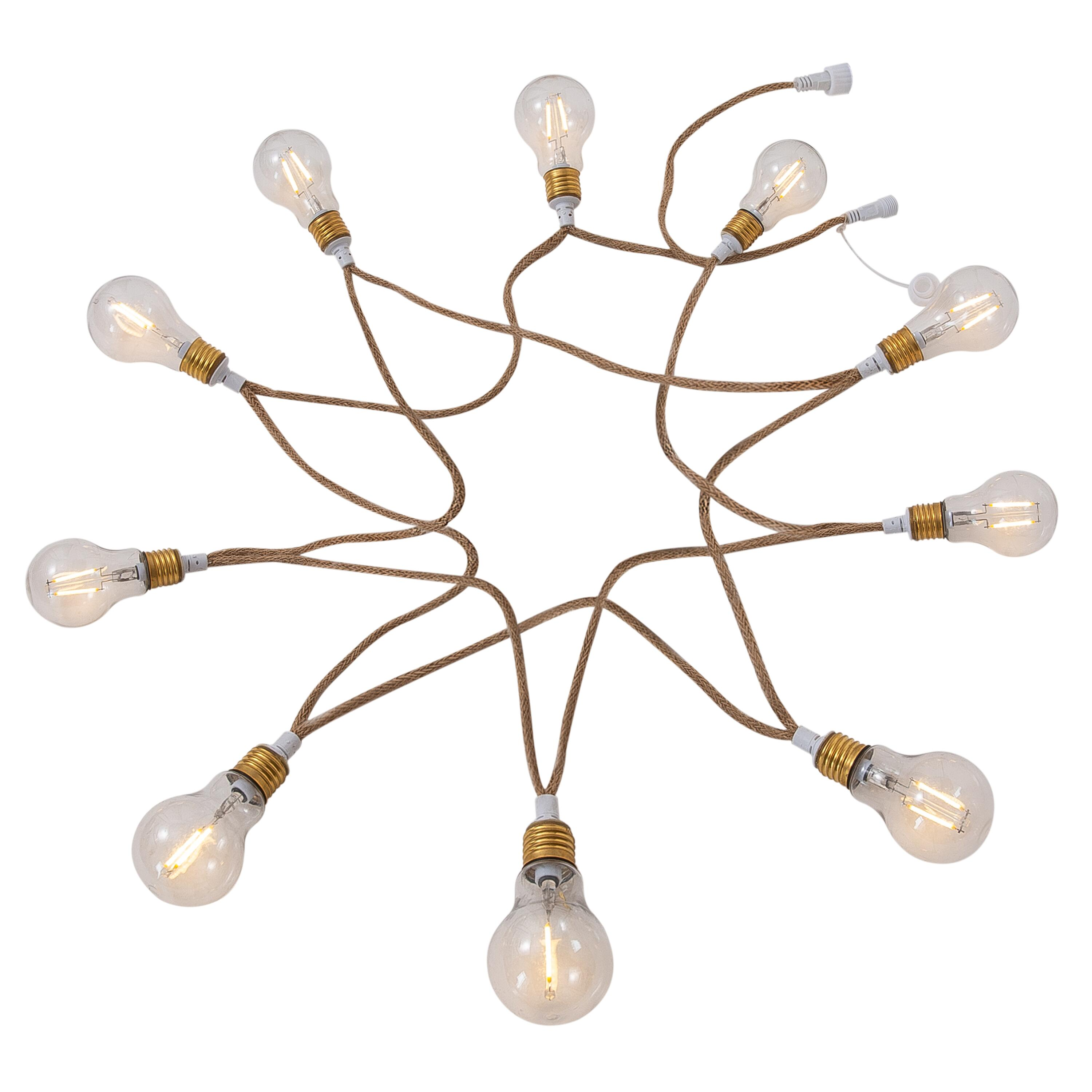Ghirlanda luminosa Minta 10 luci cavo 5 mt bianco IP44 INSPIRE - 4