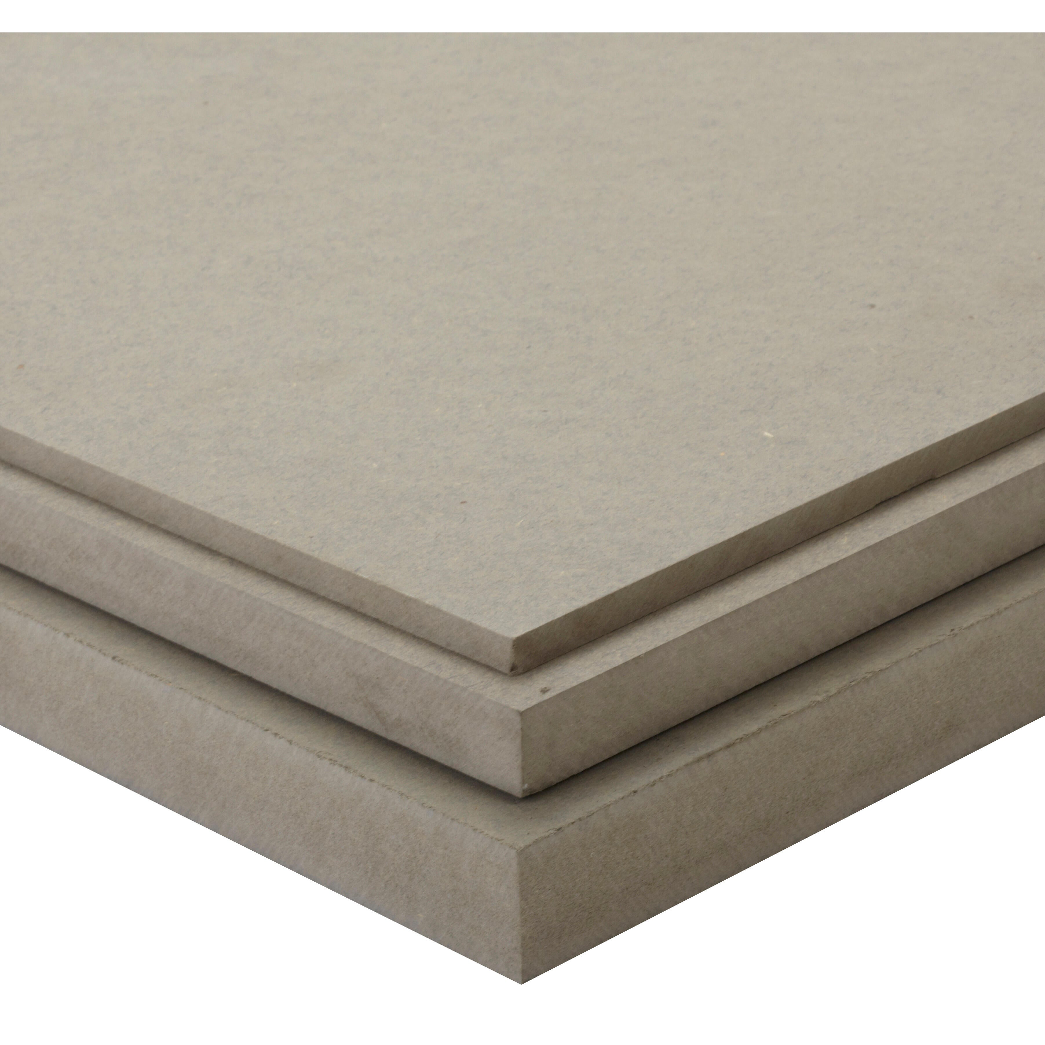 Panneau médium (mdf) teinté masse teinté masse gris clair, Ep.8 mm x L.244 x l.1 - 3