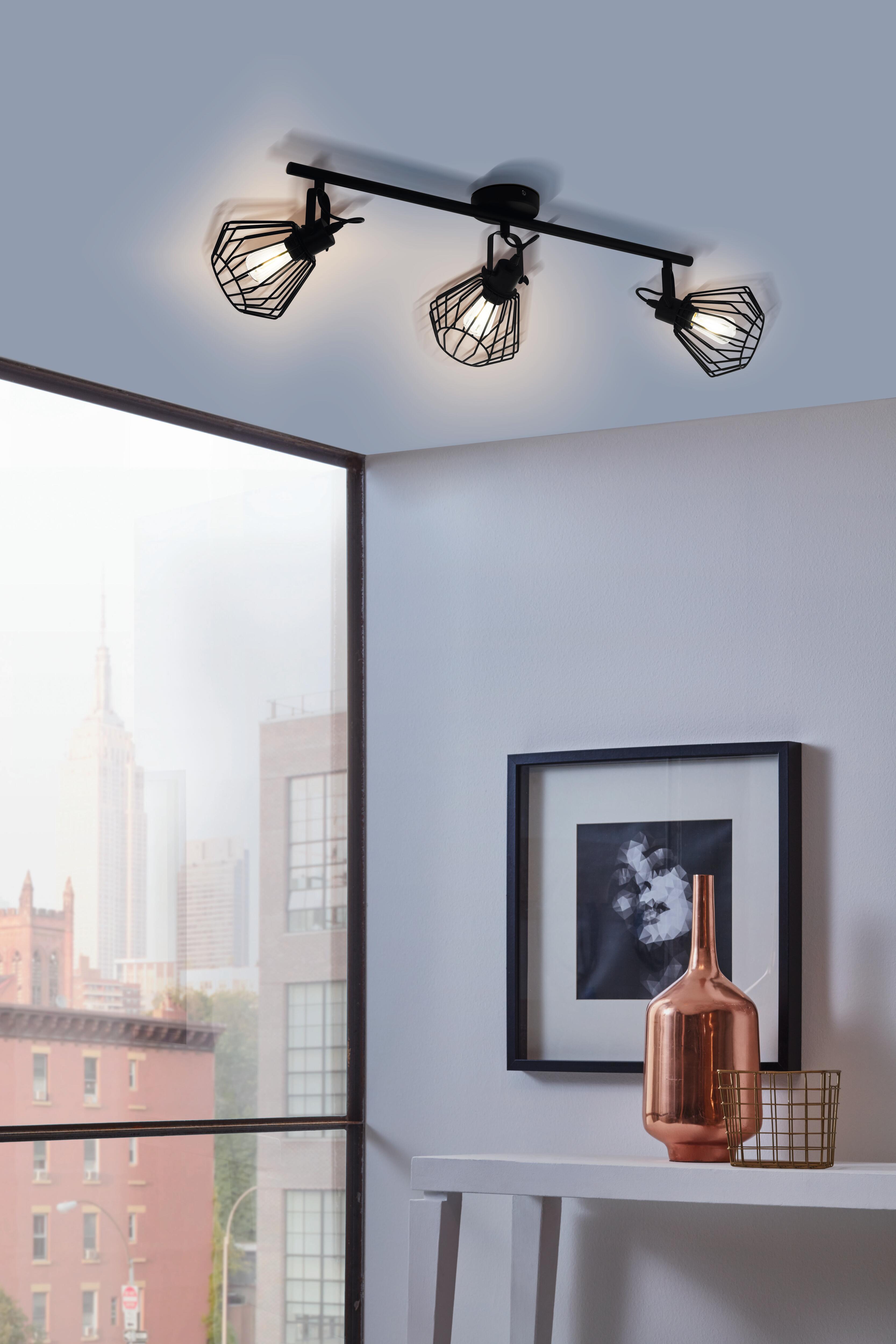 Rampe 3 spots Tabillano, acier noir, E27, INSPIRE - 2