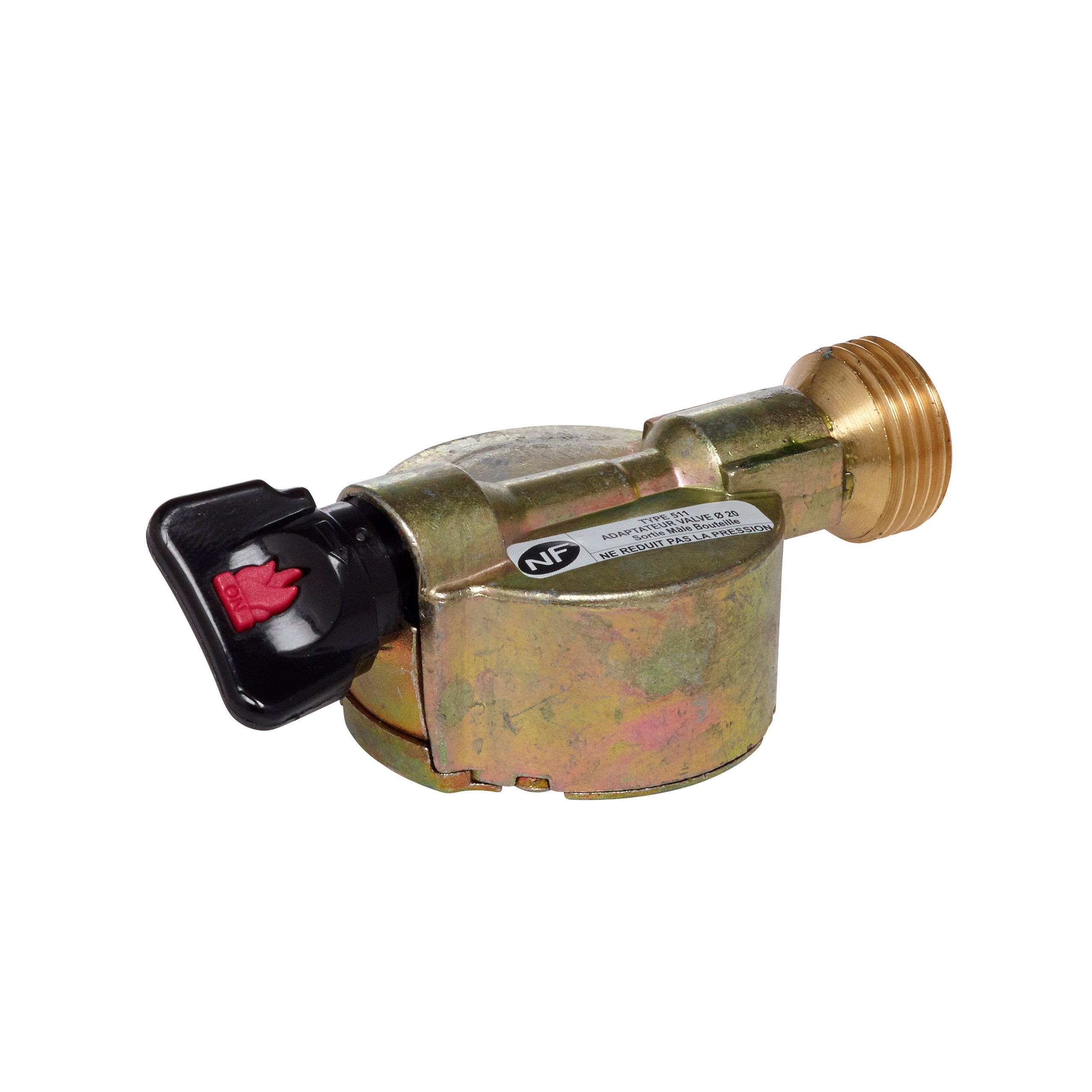 Robinet adaptateur gaz butane / propane pour elfi et twinny x Diam.20mm, GAZINOX - 2
