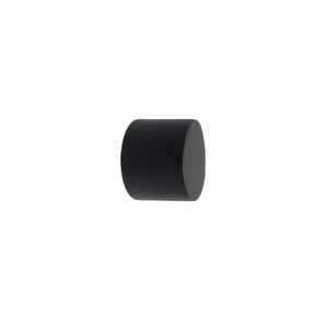 Lot de 2 embouts pour barre à rideau , Diam.20 mm noir Design, INSPIRE