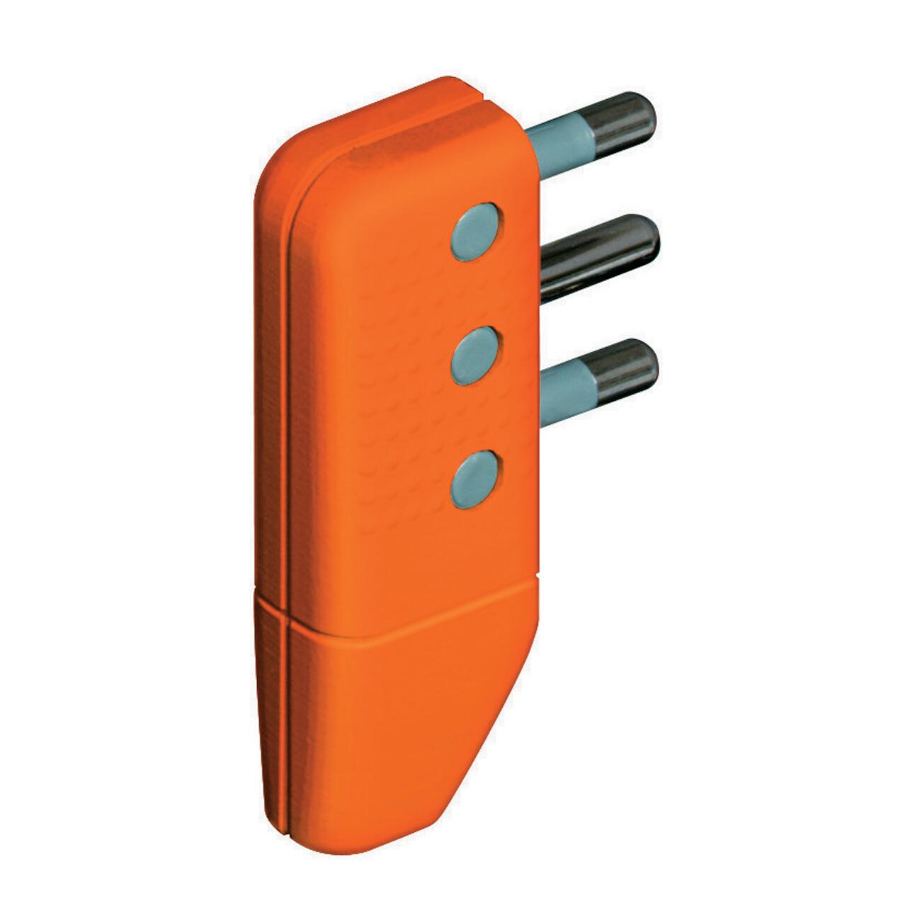 Spina Di Rete Masterplug Permaplug 13 Amp 3 Pin, Arancione, Resistente, Fuso, IP20, 230V, Contatti In Ottone
