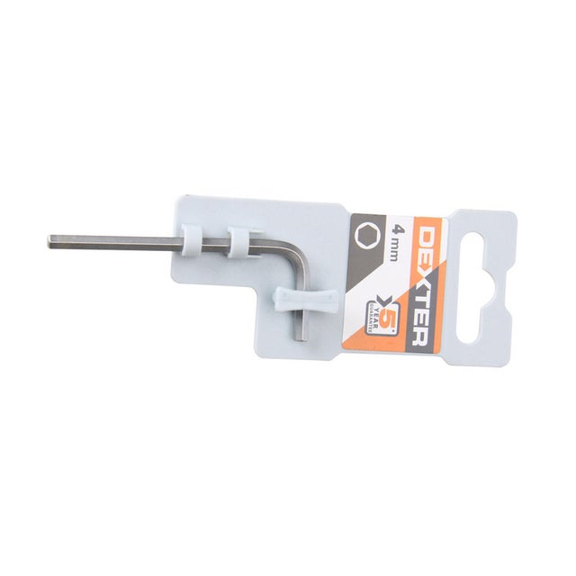 Clé Allen En T Bimatière 4 Mm – Acier Chrome-vanadium, Finition Nickelée – Haute Résistance à La Torsion