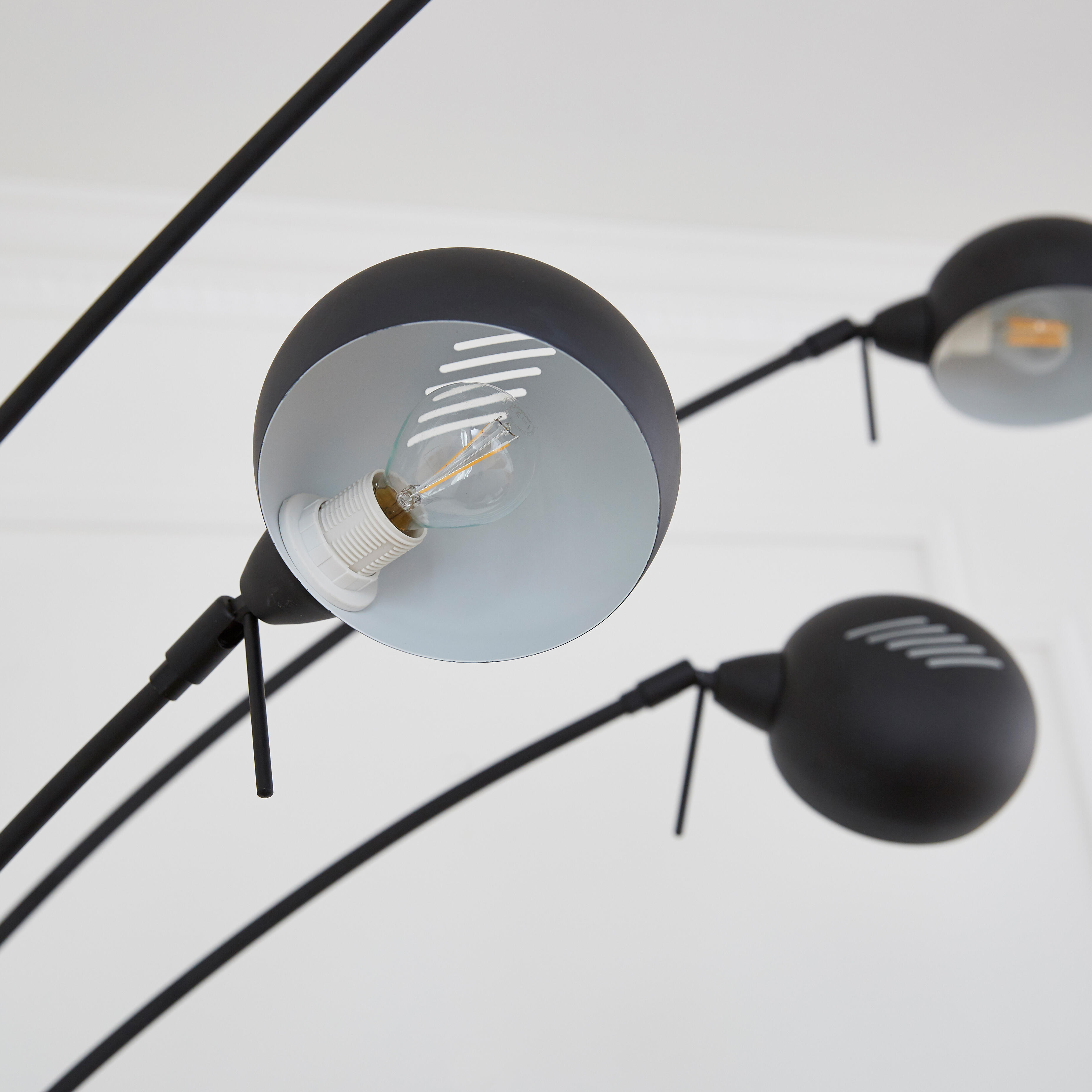 Lampadaire Kimi, fer, noir,  H.228 cm INSPIRE, E14 - 7