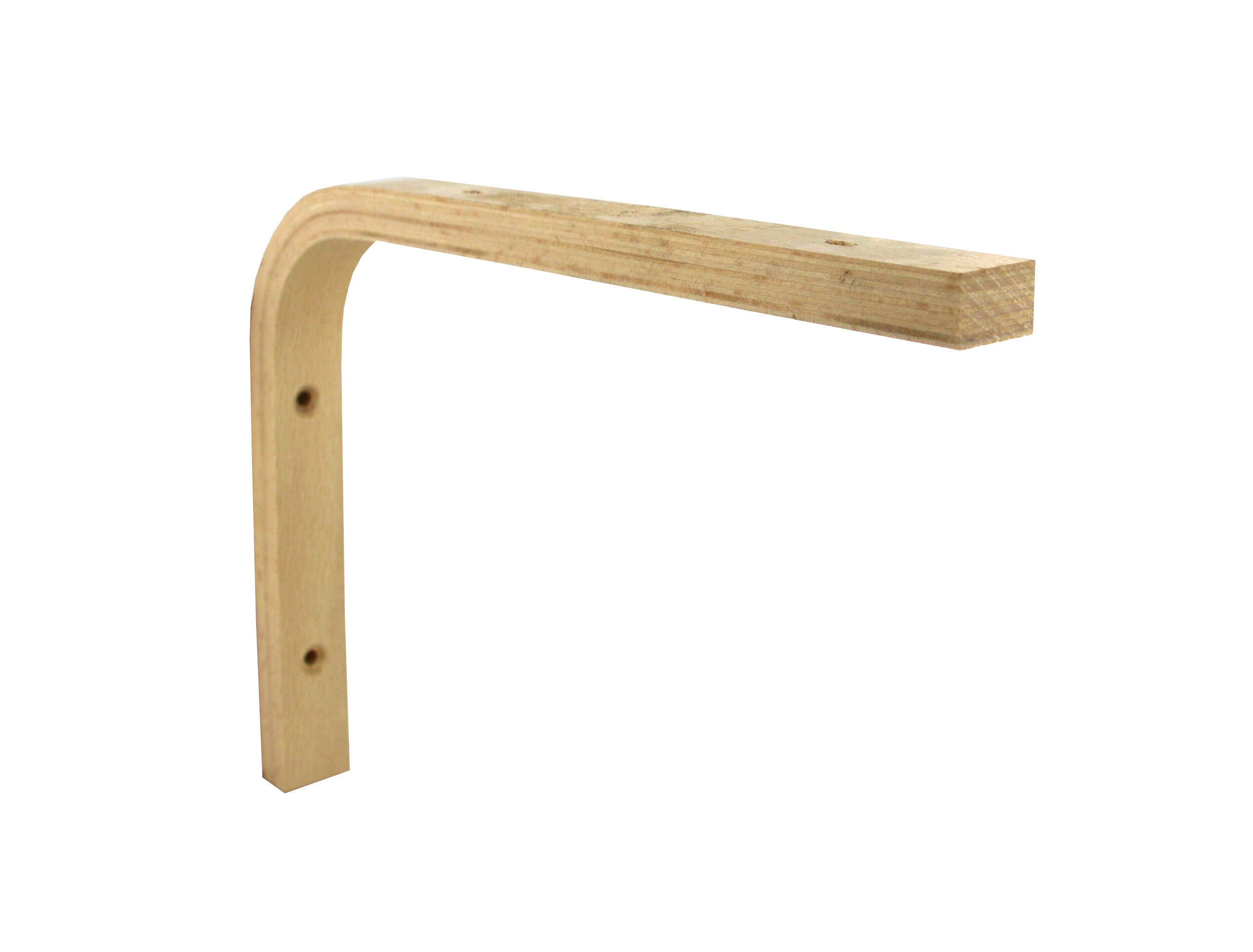 Equerre Multiplis bois brut naturel, H.15 x P.20 cm - 6