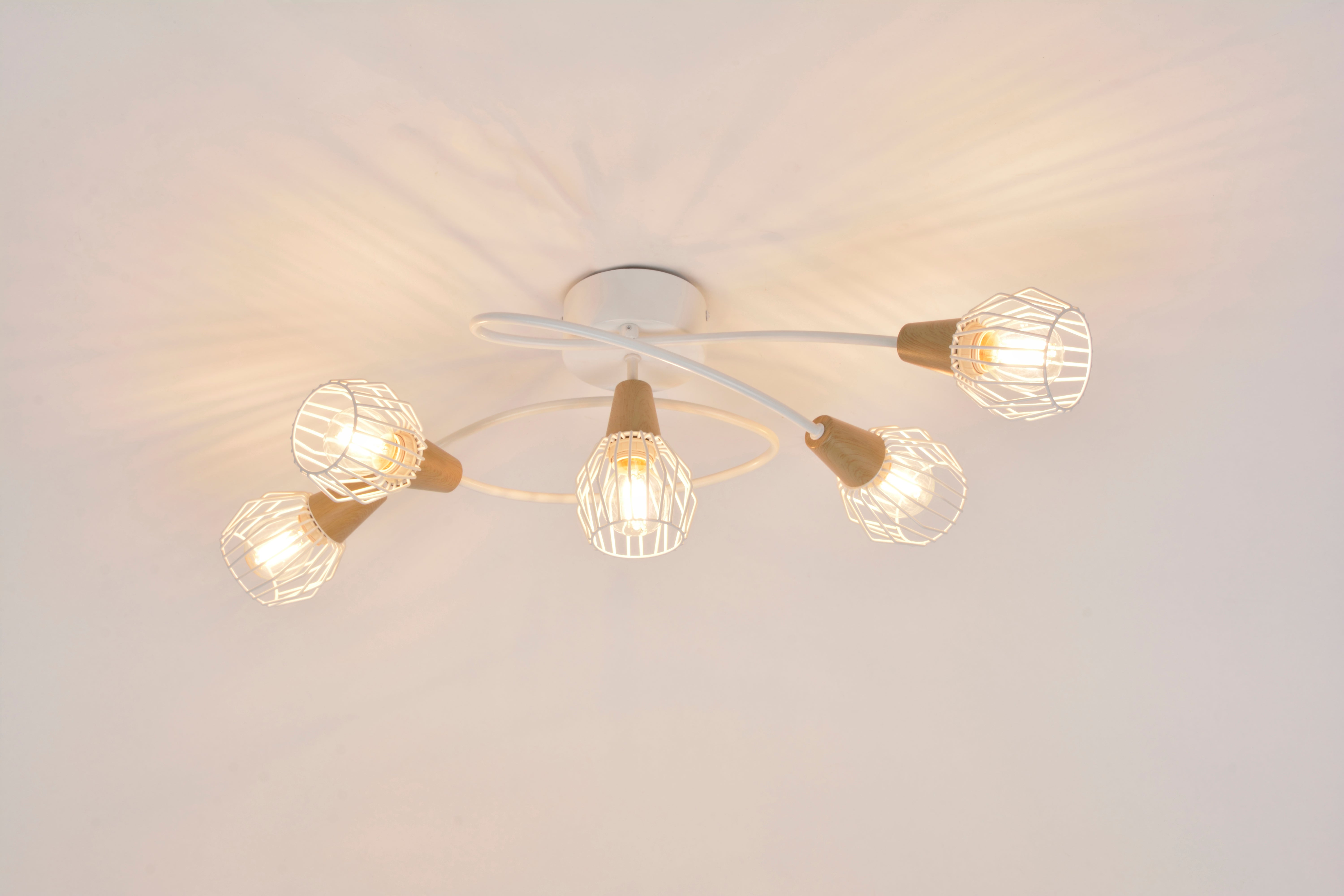Plafonnier E14, acier, blanc Tyron COREP - 3