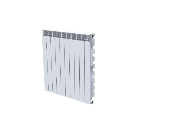 Radiateur eau chaude 1660W, l.80xH.85.6 cm Alurad EQUATION horizontal blanc