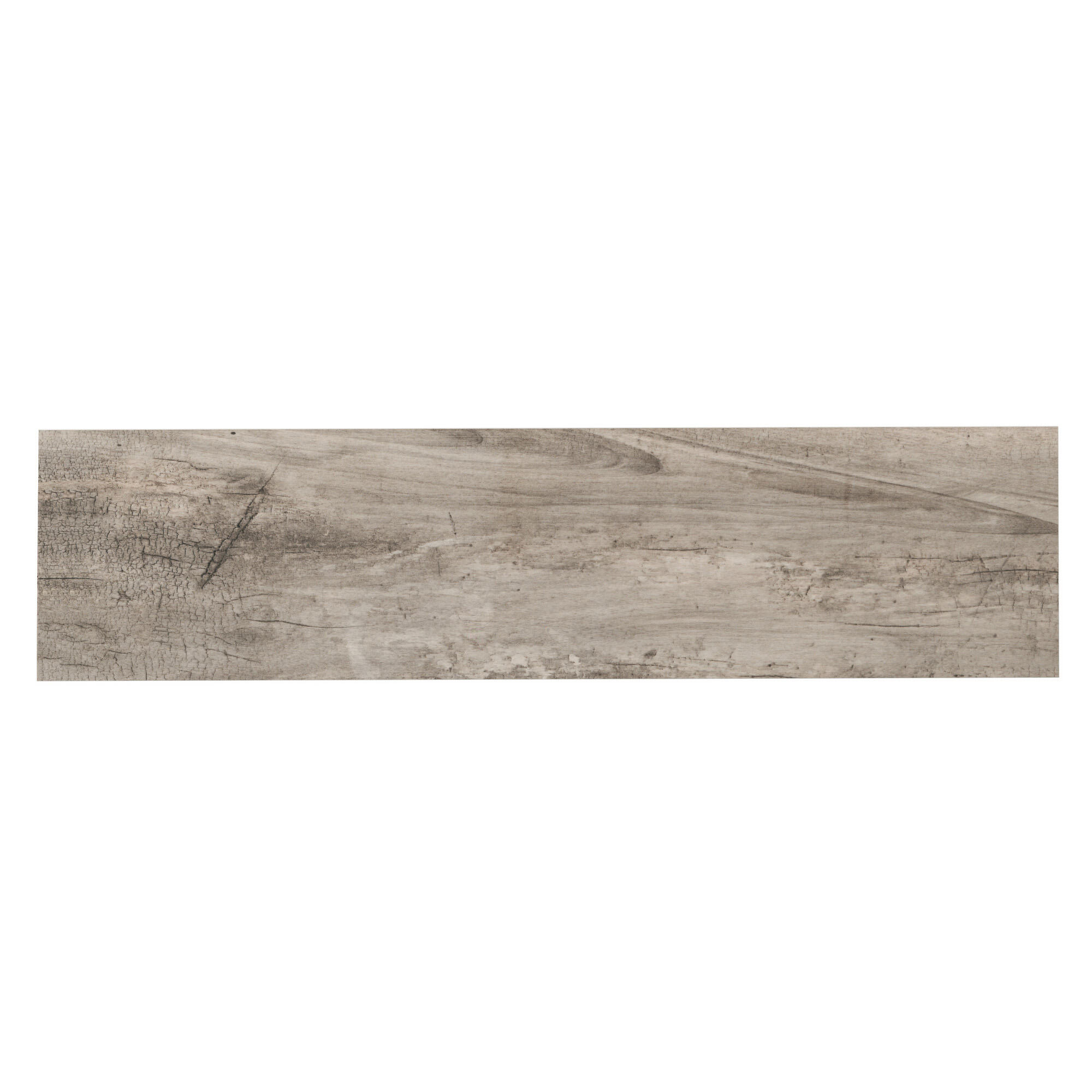 Carrelage sol extérieur effet bois brun cendré Elbe l.15 x L.61 cm - 3