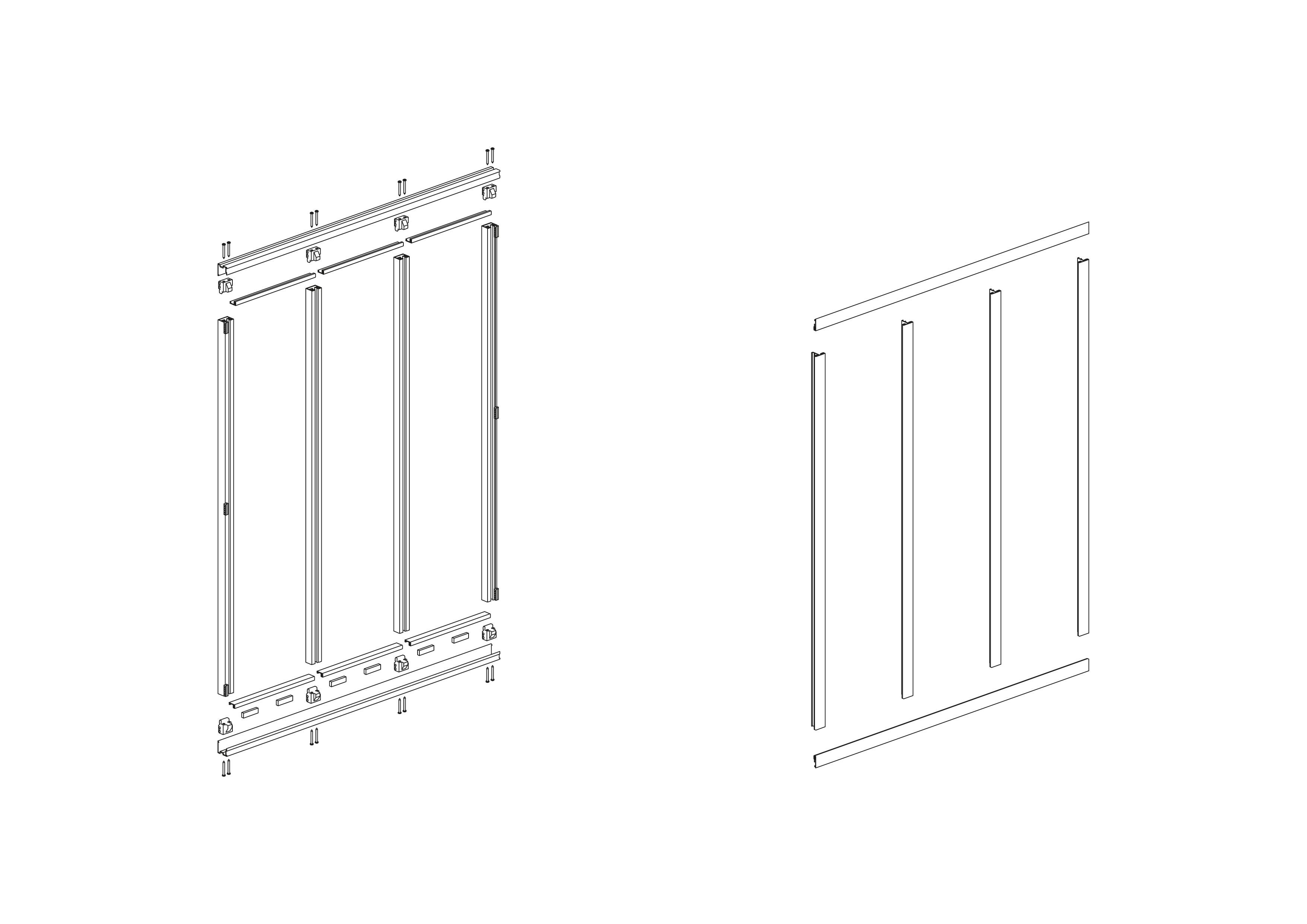 Verrière Atelier fixe en aluminium blanc mat 3 carreaux, H.130 x l.93 cm - 10