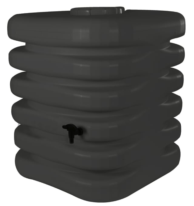 Récupérateur d'eau BELLI carré anthracite, 1000 l