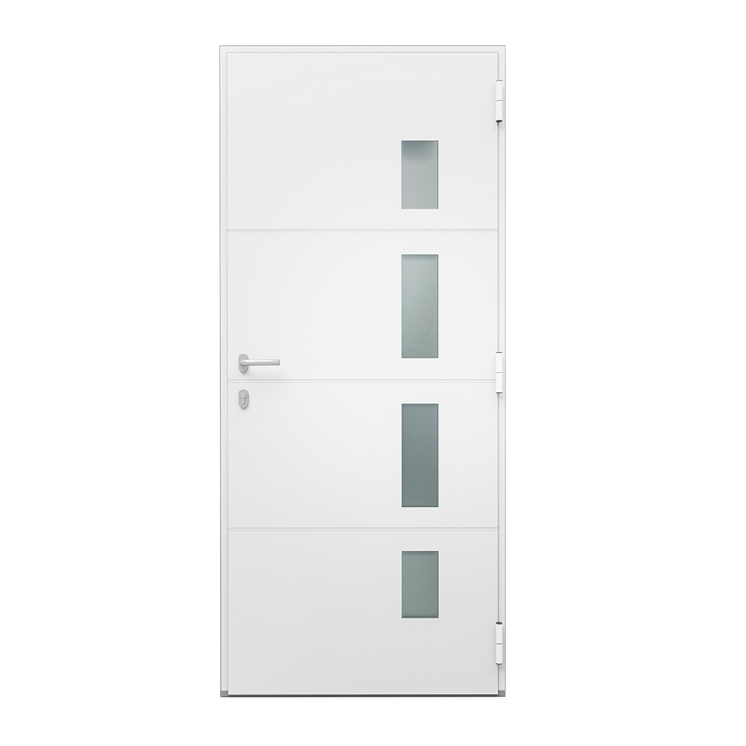 Porte d'entrée Alu Austin 2 Essentiel H.215 x l.90 cm gris anthr., p. gauche - 4