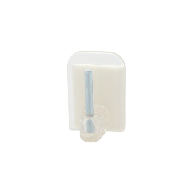 Support adhésif pour tringle à rideau Classique Diam. 10mm transparent brut