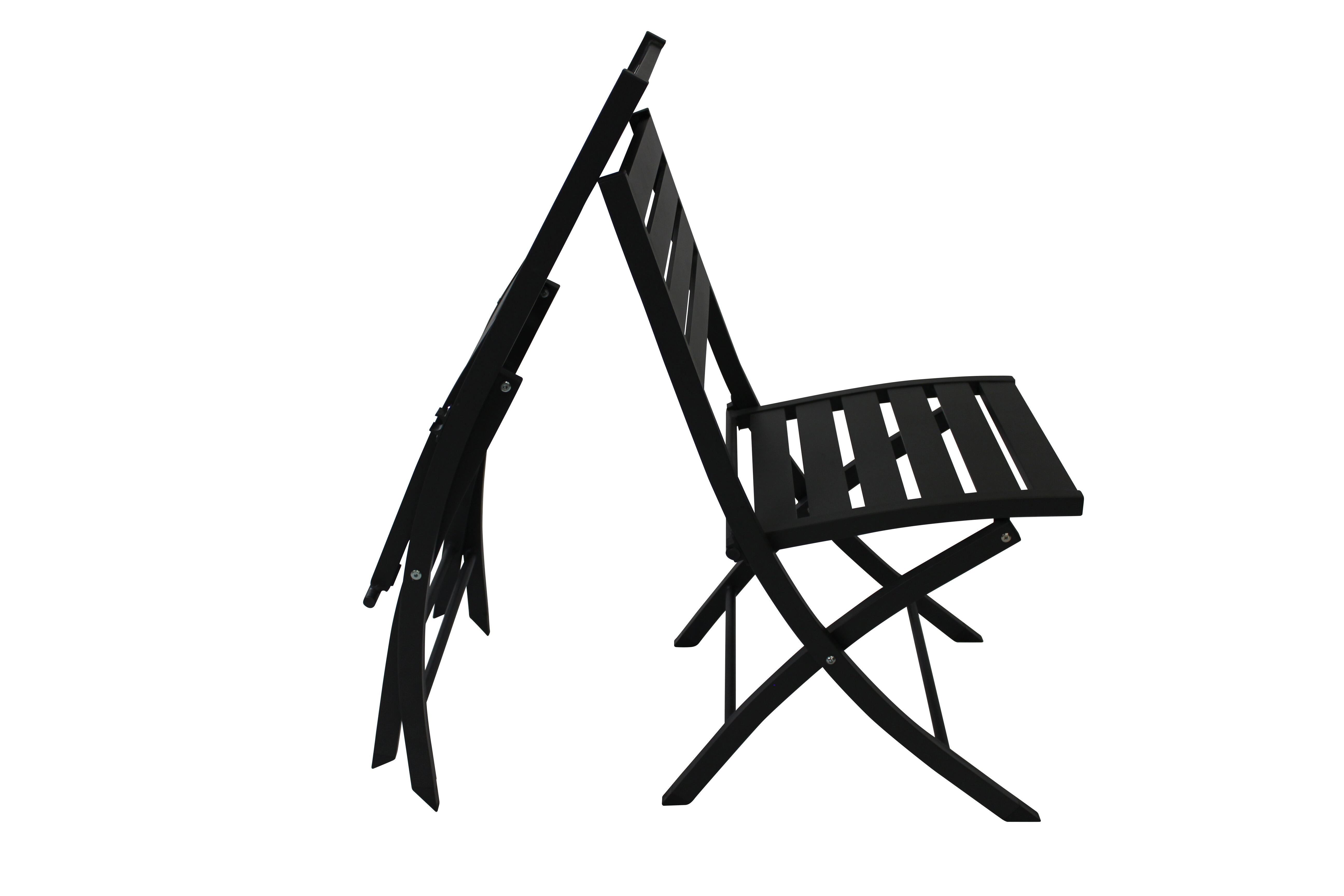 Chaise de jardin Marius en aluminium gris anthracite - CITY GARDEN - 6