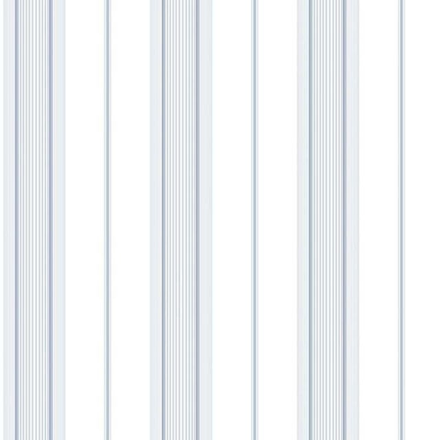 Papier peint intissé Rayures bleu