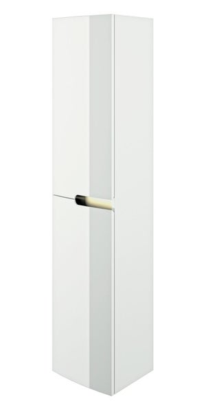 Colonne Charnières à gauche l.35 x H.161 x P.28 cm blanc brillant Egerie