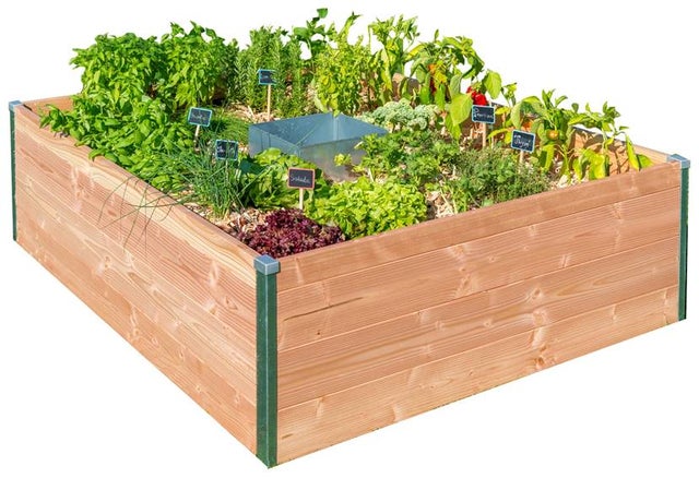 Potager KEYHOLE GARDEN pour 2-3 personnes 120x120xH48cm