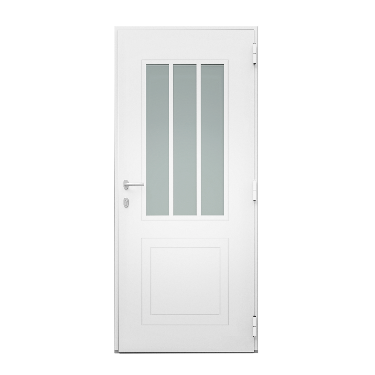 Porte d'entrée Alu Atelier Essentiel H.215 x l.90 cm gris anthr., p. gauche - 4