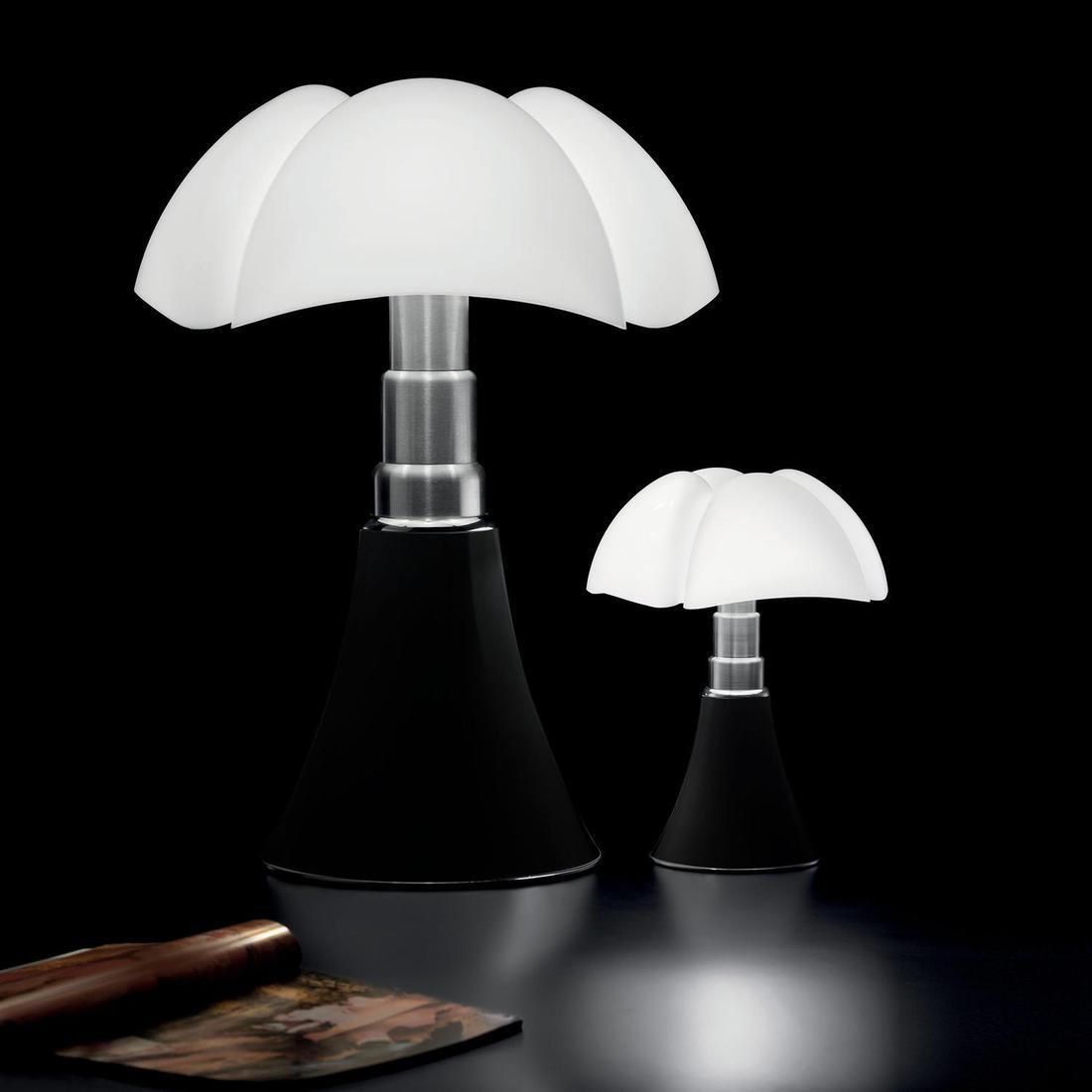 Lampe design Pipistrello noir/brun foncé, 4 ampoules, télescopique, H.66-88cm - 9