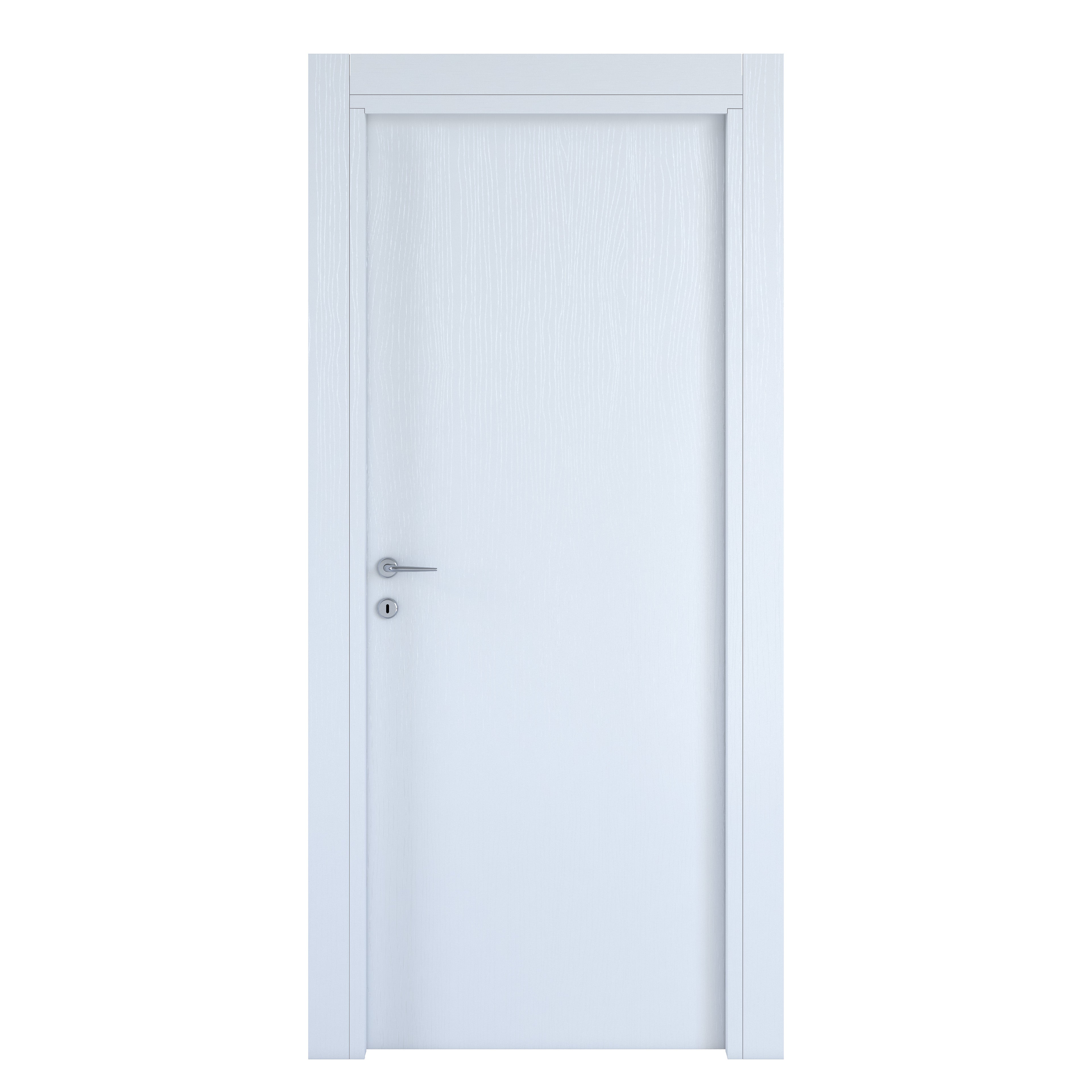 Porta interna a battente in MDF L 70 x H 210 cm, bianca, apertura reversibile RENOIR - 3