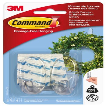 10 Crochets Adhésifs Extra Forts - Support 15 Kg, Pivot 180° - Transparents, Pour Mur, Salle De Bain, Décoration - Sans Perçage, Facile à Poser