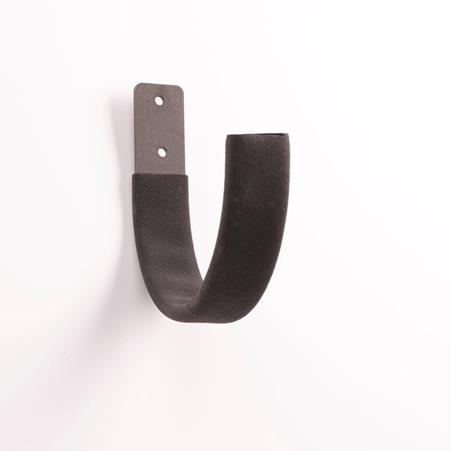 Crochet fer plat gainé MOTTEZ, H.15 x l.3.5 x P.16 cm