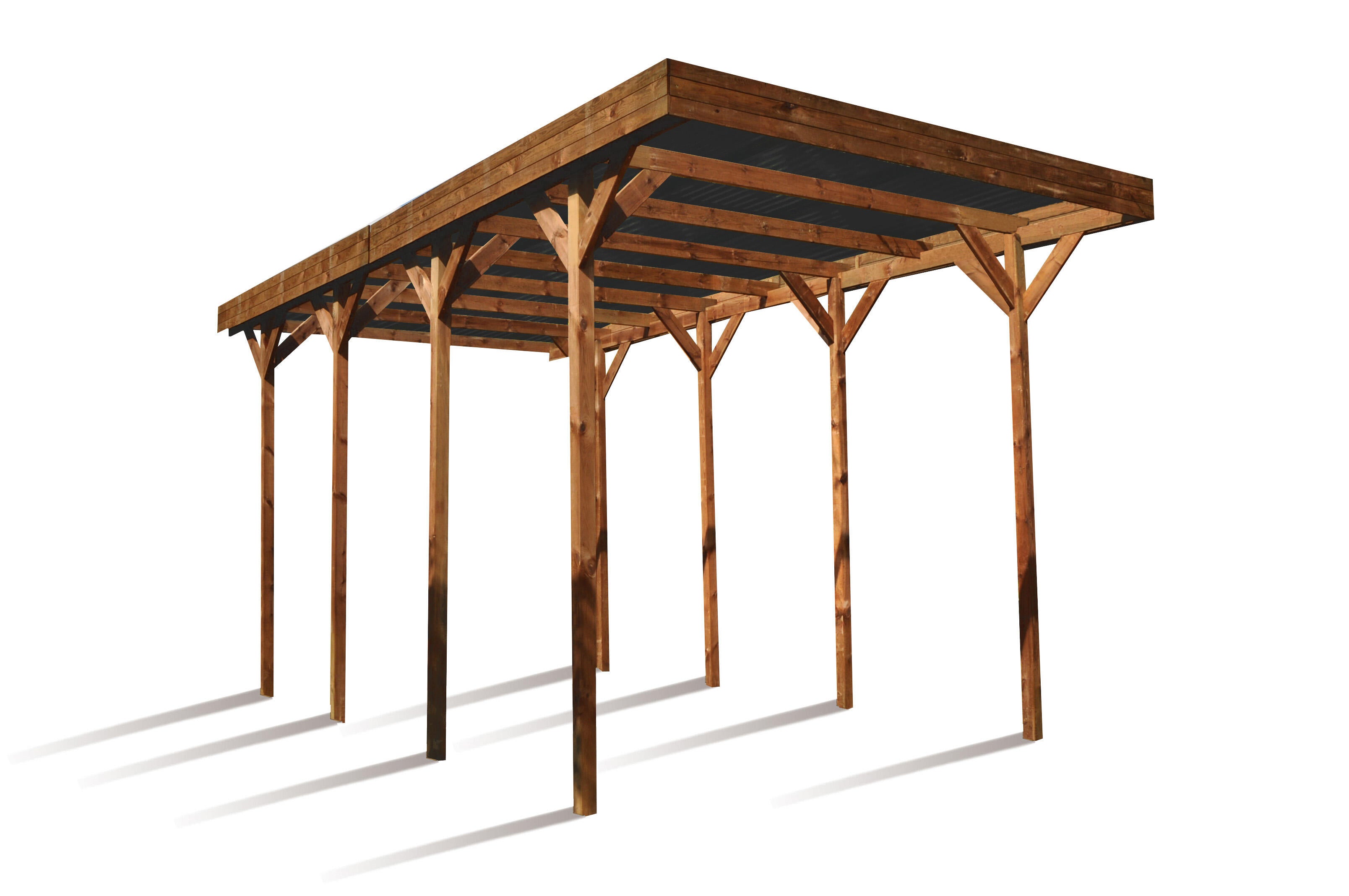 Carport bois Camping car, CERLAND, 28.6 m² - 3