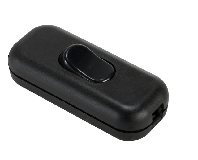 Interrupteur manuel noir, 2 A, 500 W maxi