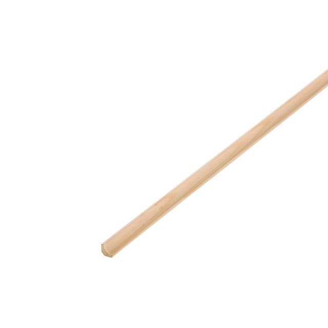 Corniche sapin moderne sans noeud, 13 x 13 mm, L.2.5 m