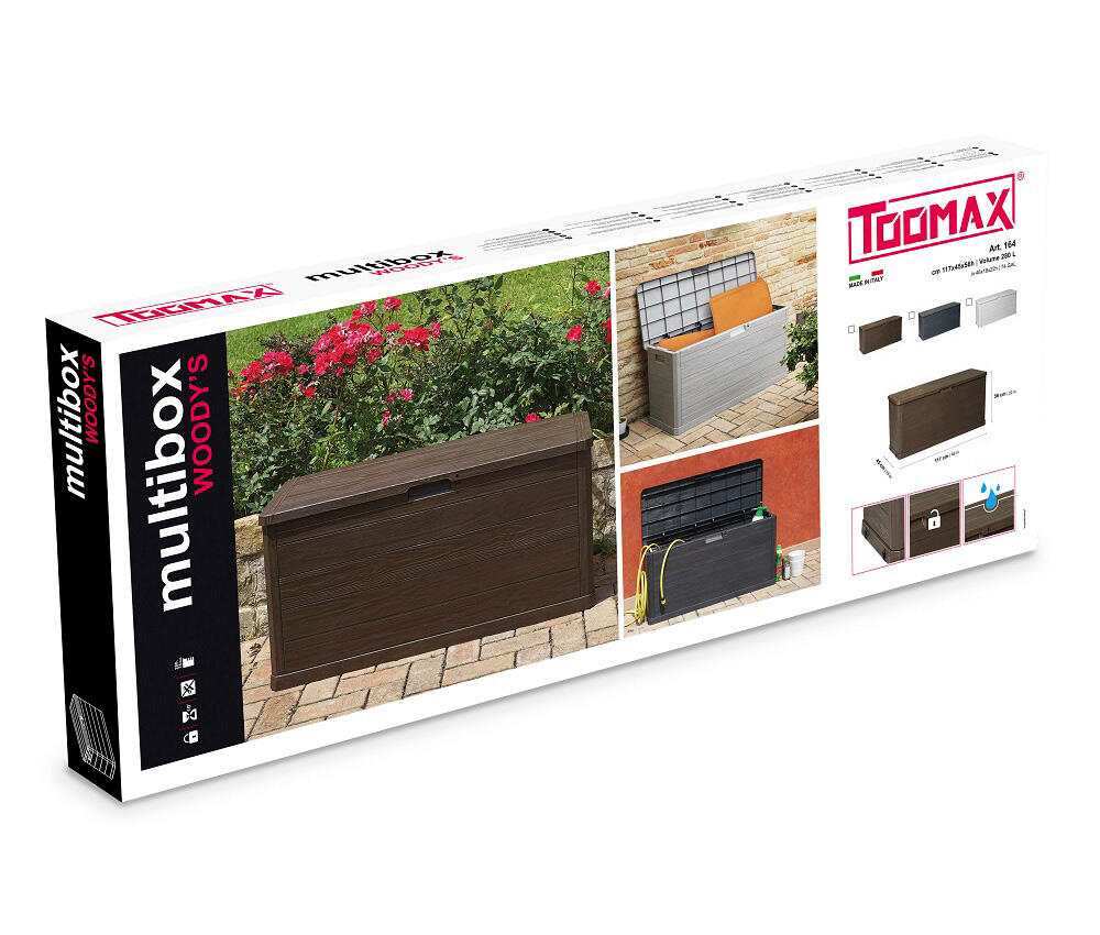 Coffre de jardin Woody gris anthracite 280 l - 6