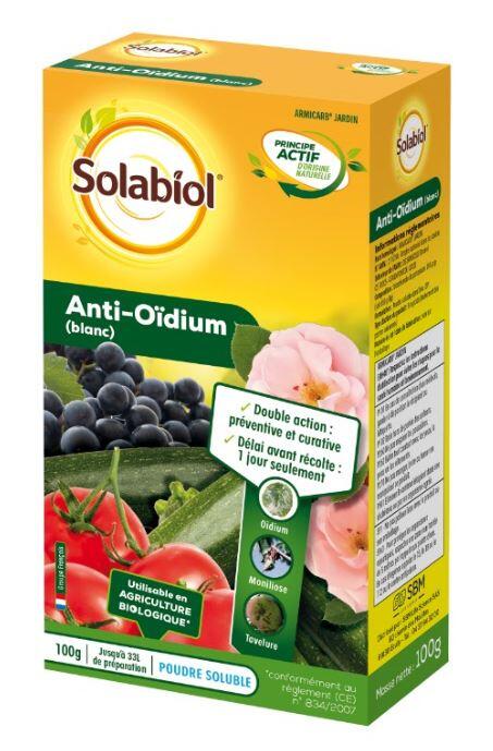 Traitement des maladies oïdium SOLABIOL, 100g