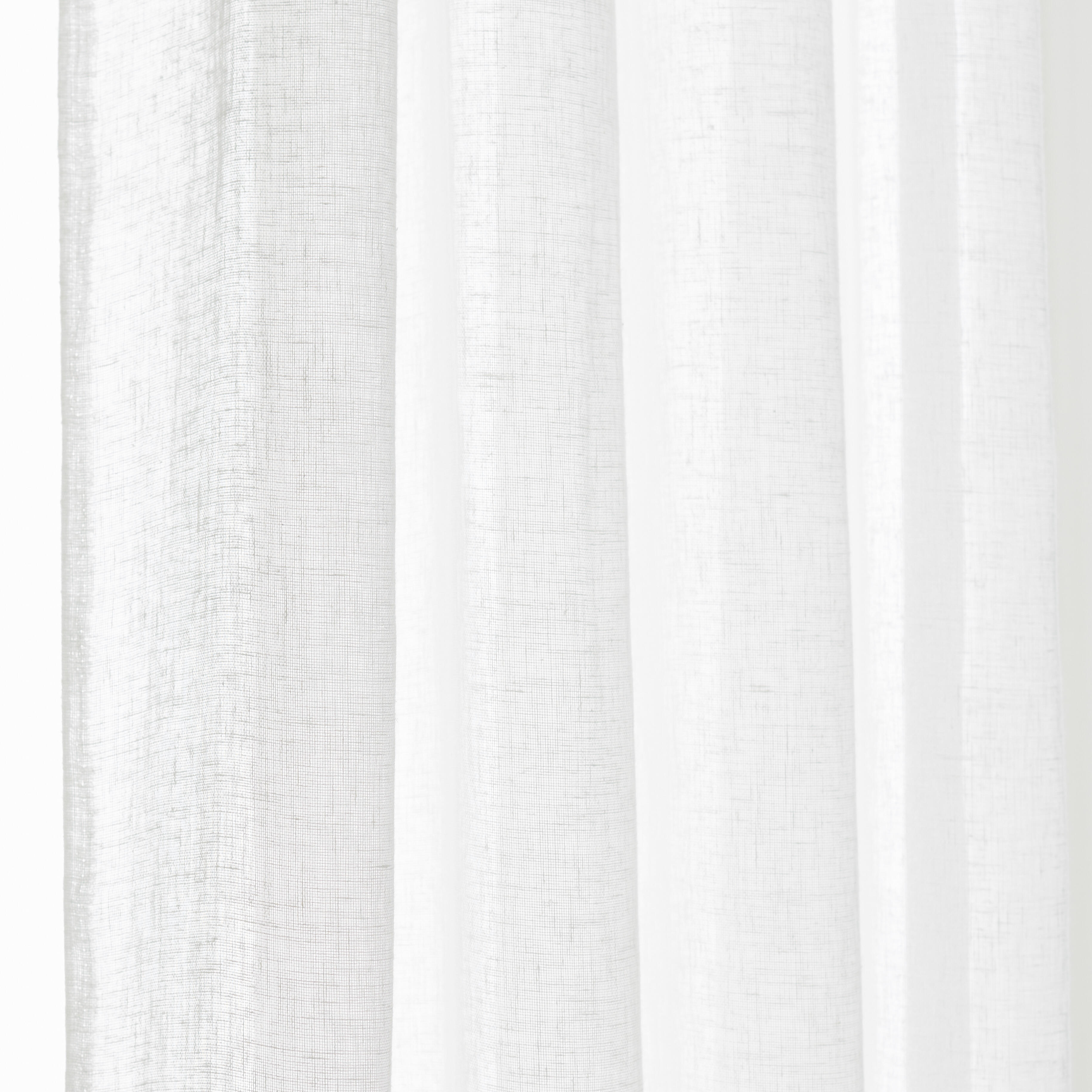 Voilage tamisant, Kaolin, blanc H.240 x l.150 cm - 4