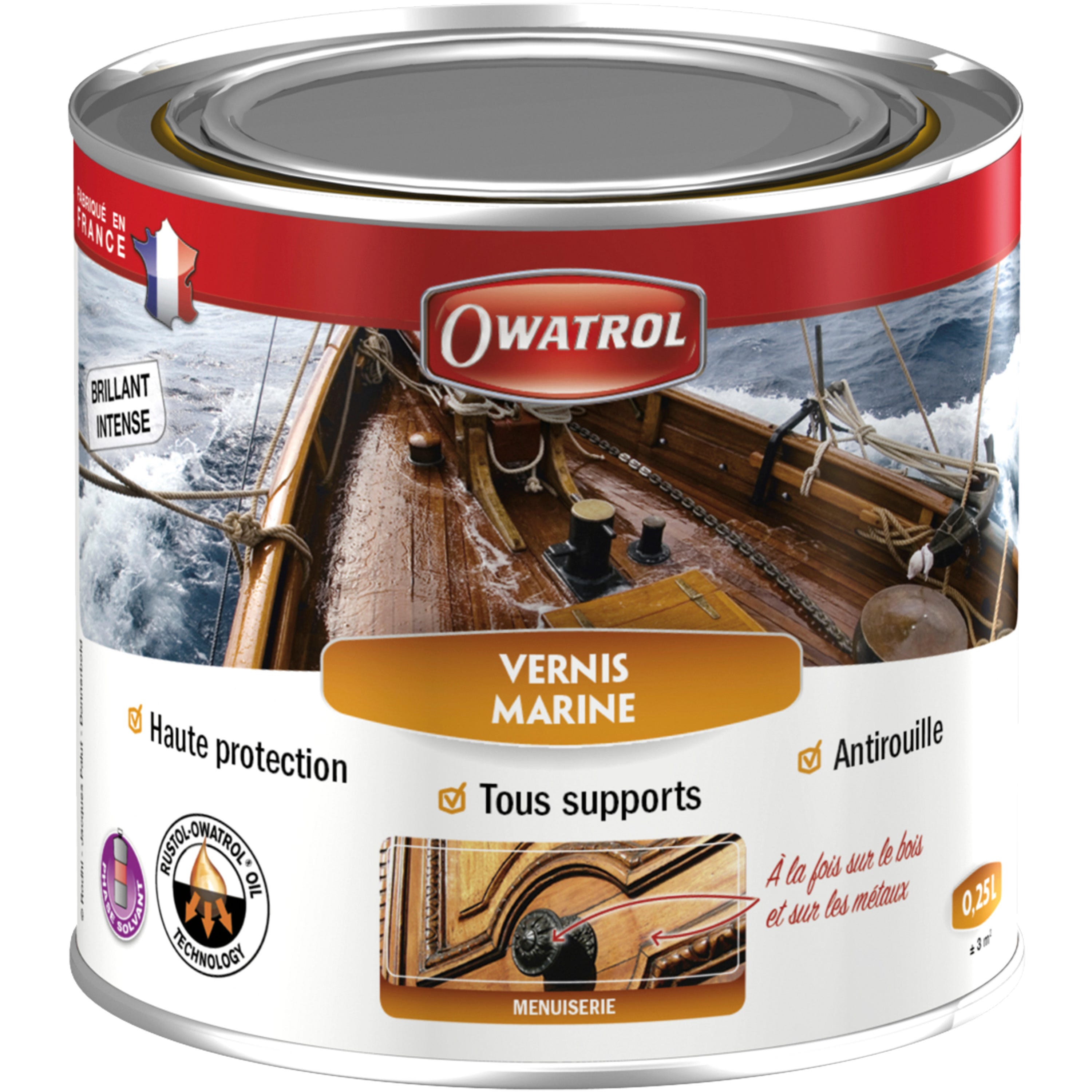 Vernis Bois Yacht Bateau W400 Mat Incolore 5L - Résistant Extérieur Intérieur