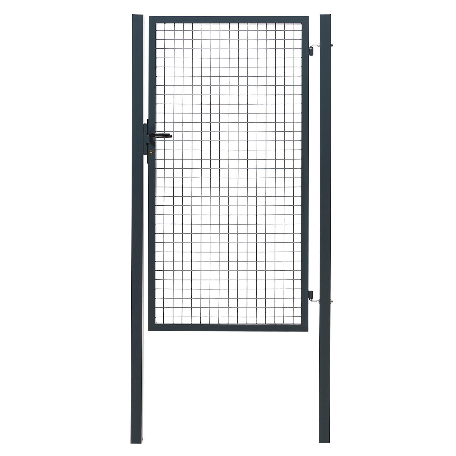 Portillon grillagé Garden+ gris, l.100 x H.175 cm - 3