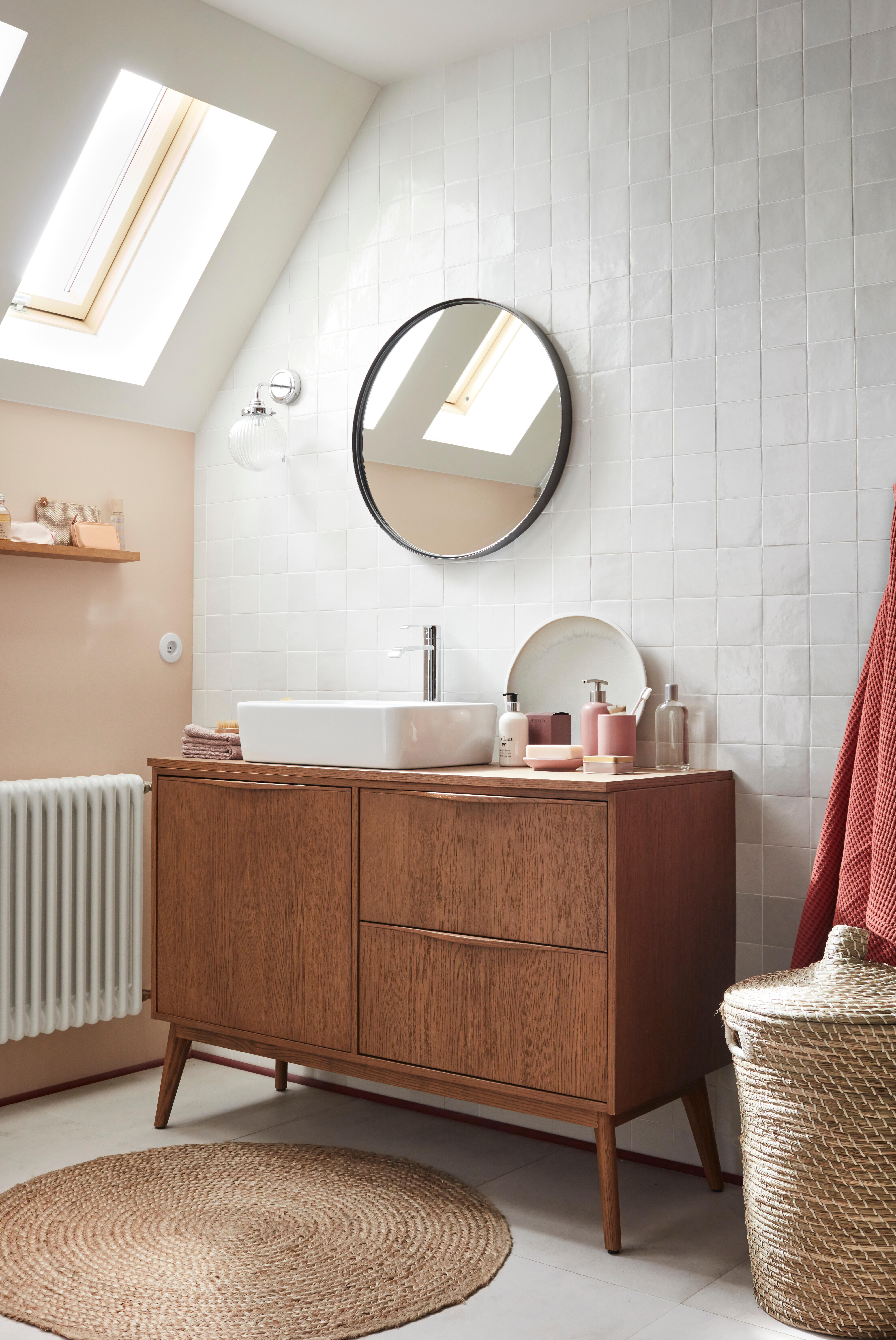 Vasque à poser céramique rectangulaire Clint H.13 x l.48 x P.37 cm blanc brillan - 8