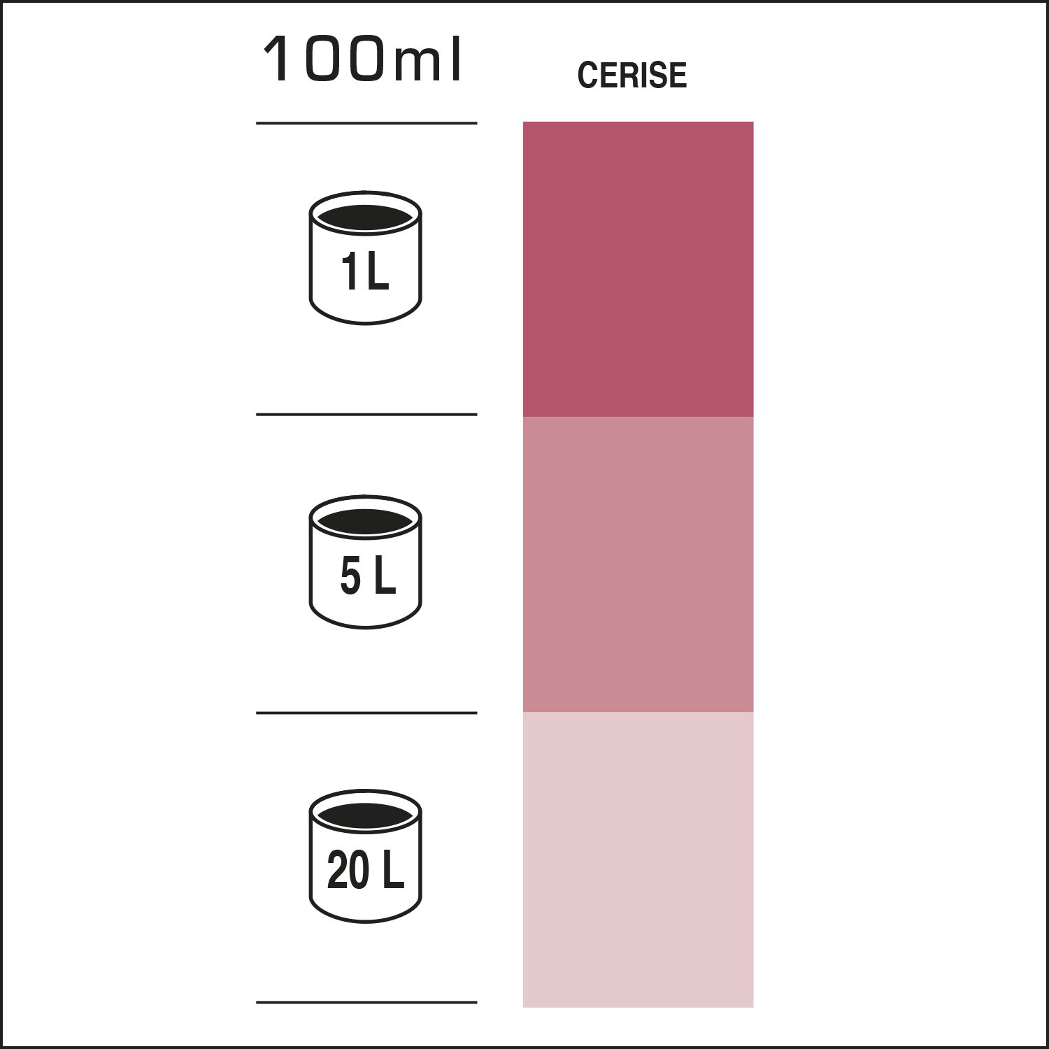 Colorant haute concentration LUXENS 100 ml cerise - 2