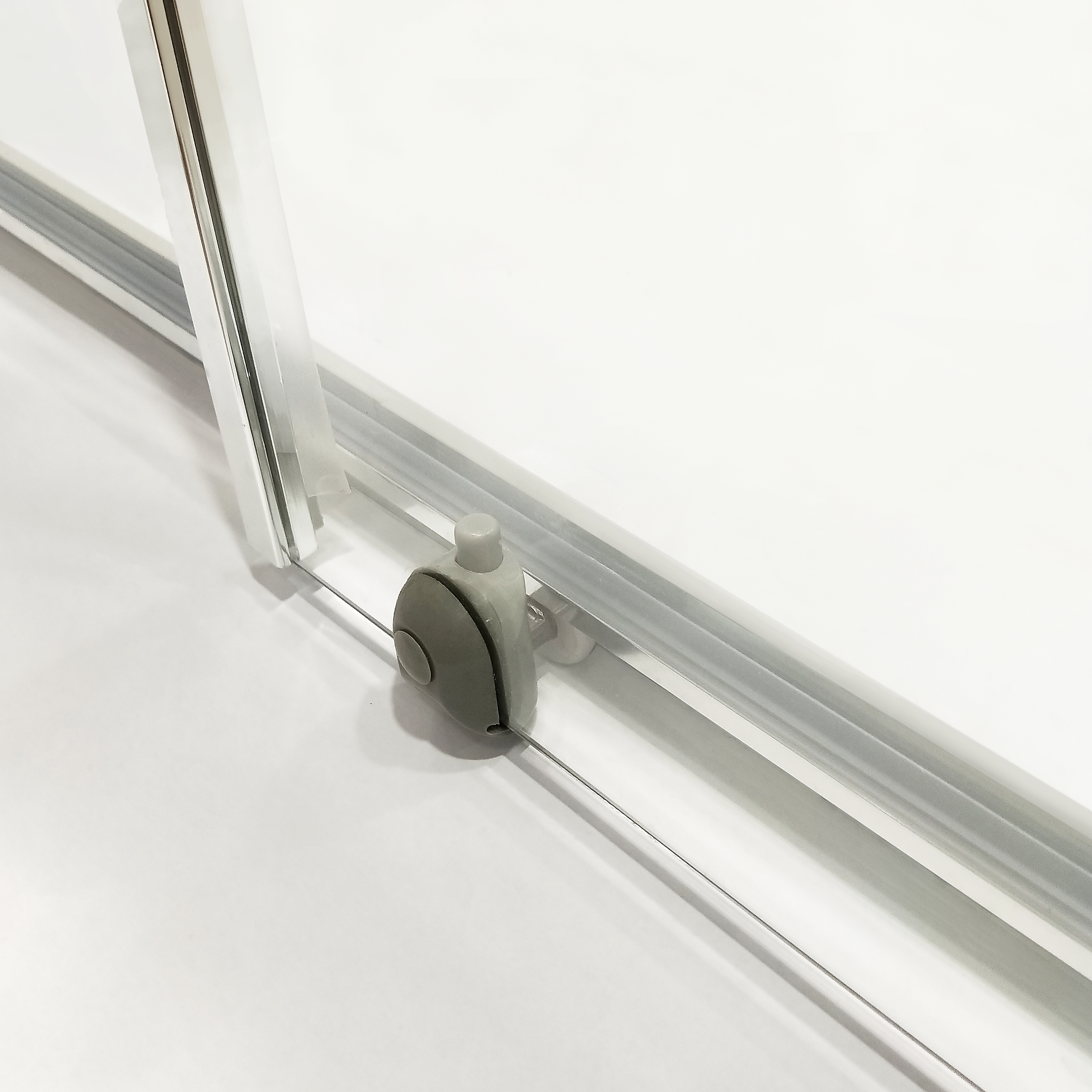 Porte de douche coulissante transparent, chromé L.120 cm, Essential - 4