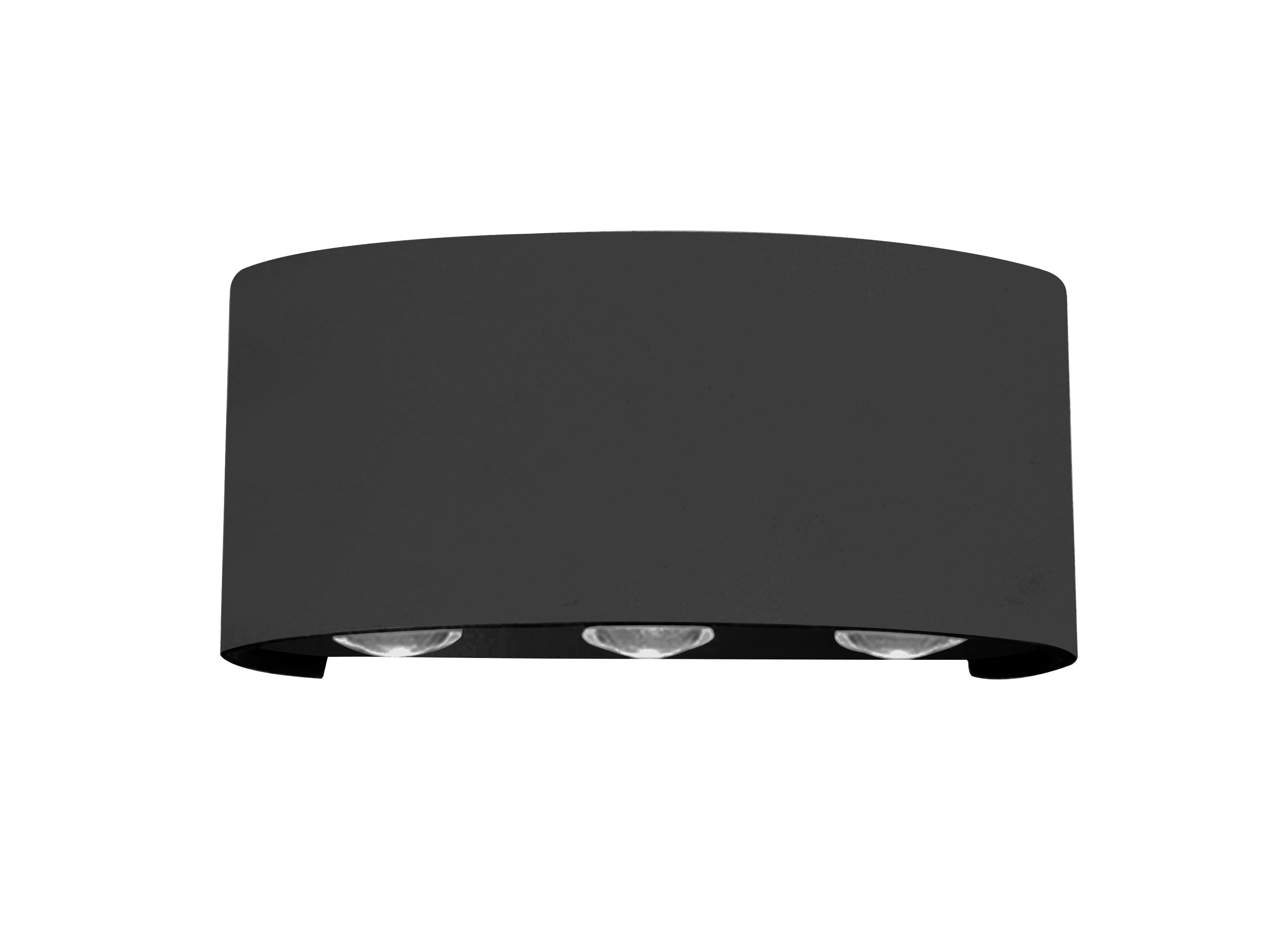 Applique LED, aluminium, noir, Squeezy, LUSSIOL - 6