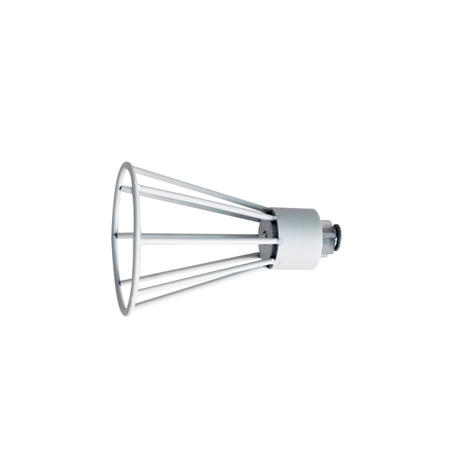 Finale per bastone Organic EASY FIX pomolo in ferro verniciato bianco opaco Ø 20 mm INSPIRE, 2 pezzi