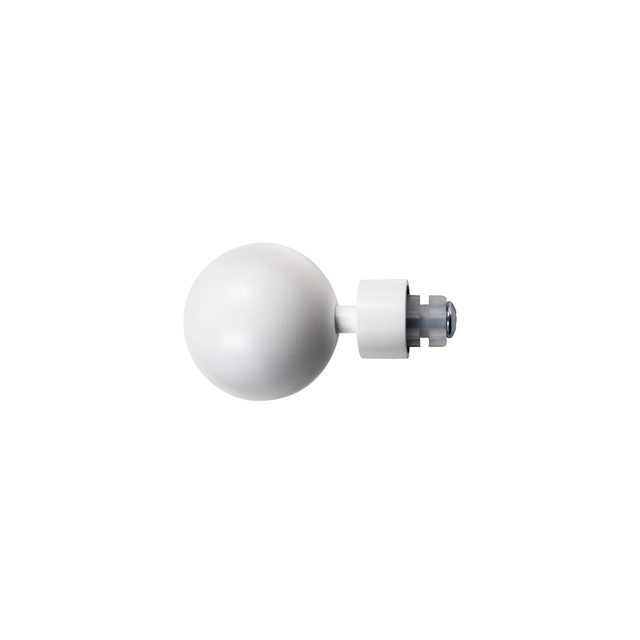 Finale per bastone Organic EASY FIX sfera in acciaio verniciato bianco opaco Ø 20 mm INSPIRE, 2 pezzi