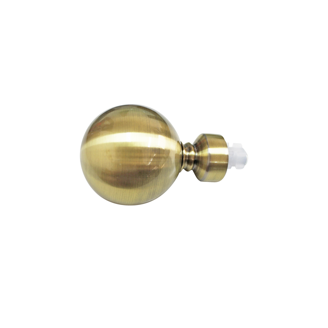 2 Terminales para barra de cortina Néo bola Neoclassic INSPIRE acero bronce para barra diámetro 20 mm