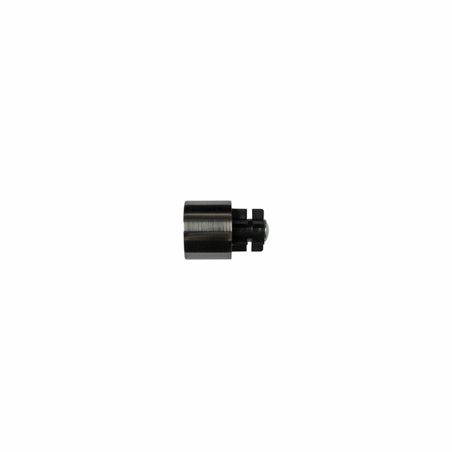 Finale per bastone Jazz EASY FIX cilindro in alluminio spazzolato nero lucido Ø 28 mm INSPIRE, 2 pezzi