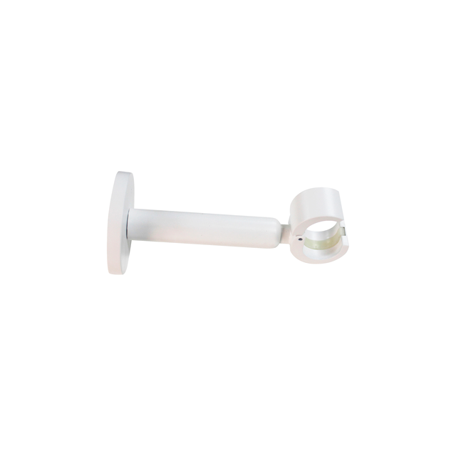 Staffa singolo chiuso estensibile da 11.5 a 16 cm Ø 20 mm Organic EASY FIX in alluminio bianco impregnato, 2 pz INSPIRE