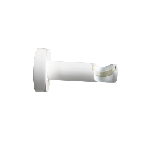 Staffa singolo aperto Ø 20 mm Organic EASY FIX in alluminio bianco opaco 8 cm, 2 pz INSPIRE