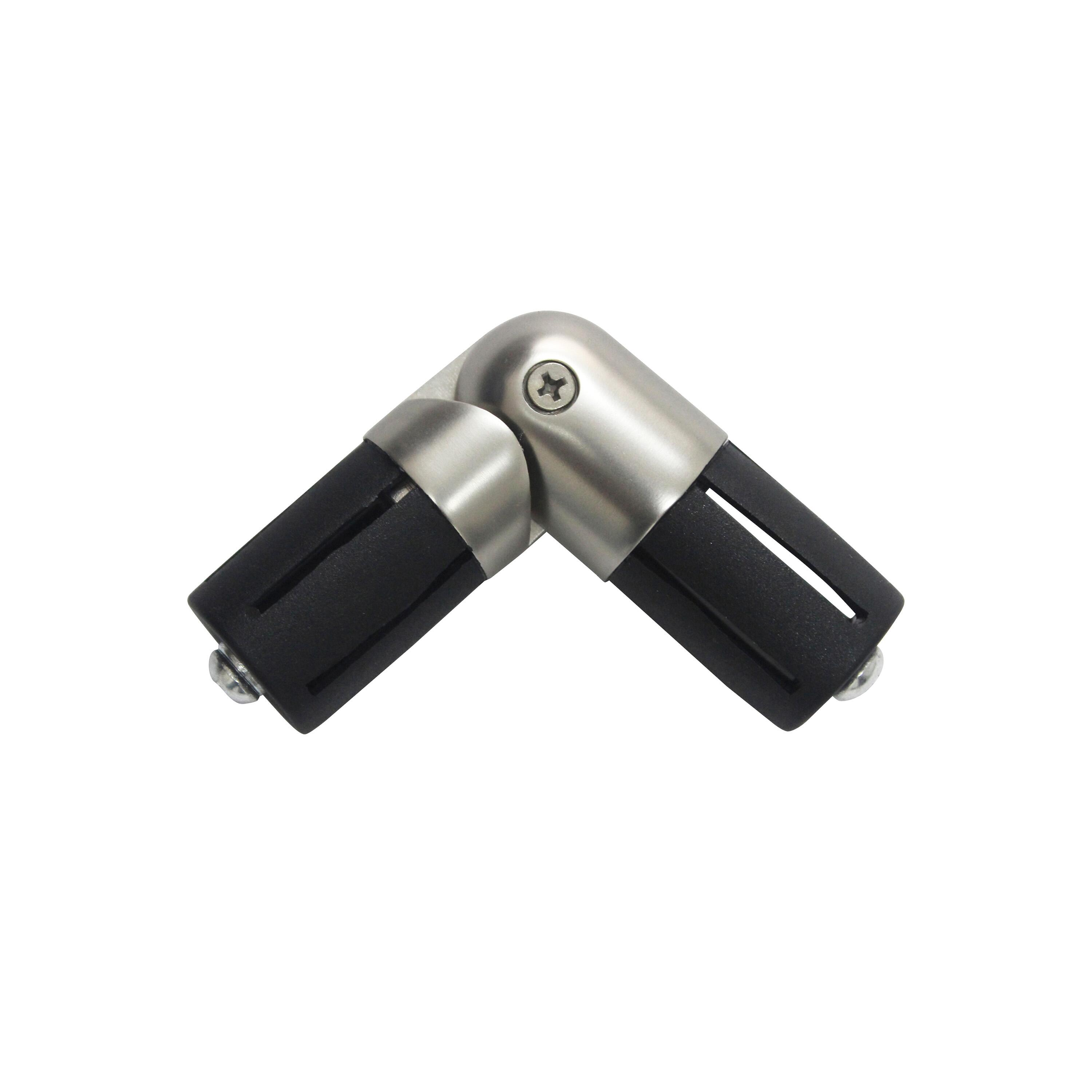 Codo articulado metal d28 cromo mate inspire